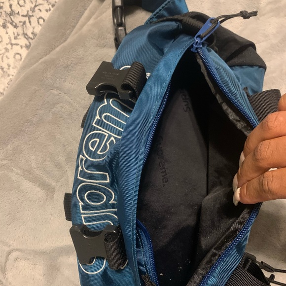 supreme waist bag fw 19 teal - Picture 6 of 7